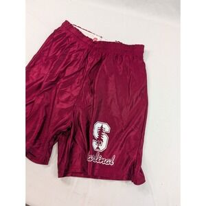 Vintage Stanford University Shorts Dazzle L Red Sports Belle Cardinals NCAA 90s